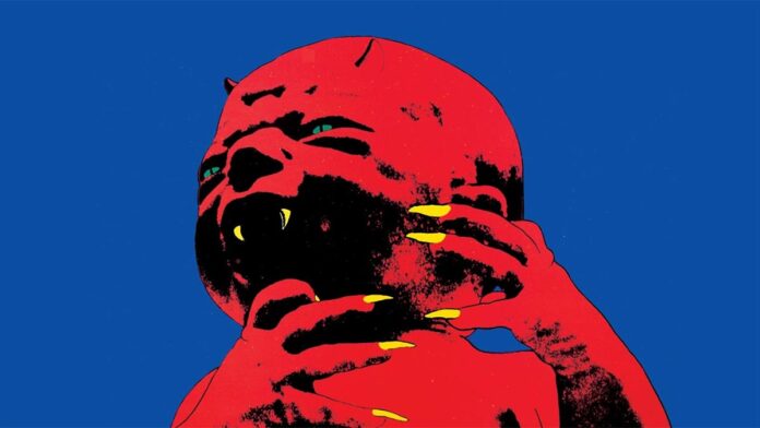 Detalle de la portada del disco de Black Sabbath Born Again