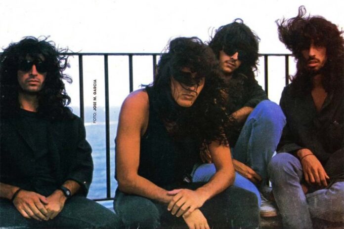 La banda vallisoletana de Heavy Metal CROM en los 80