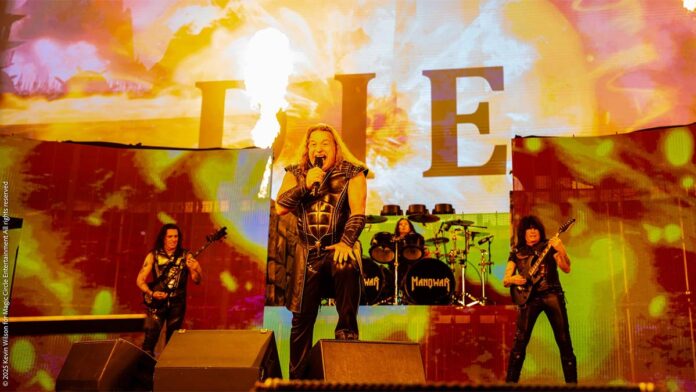 La banda de Heavy Metal Manowar en directo