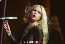 LUCIFER se presenta en Madrid con su nueva formación y un concierto de mínimos sin terminar de convencer Johanna Platow en directo con Lucifer en la sala El Sol de Madrid